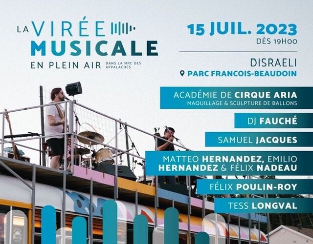 Dernier arrêt de la Virée musicale en plein air à Disraeli