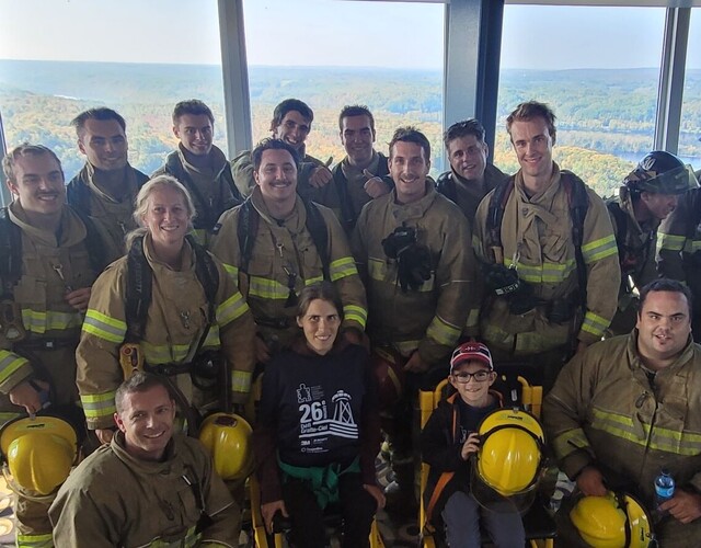 Défi Gratte-Ciel 2023: Les pompiers de Thetford et leurs ambassadeurs récoltent 11 388,64 $ !