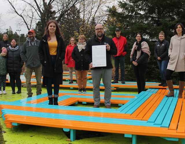 Installation artistique au parc du P'tit Cap: Un projet mobilisateur réalisé avec des jeunes du milieu