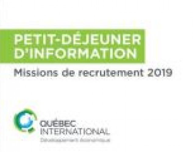 Invitation : petit-déjeuner d'information sur les missions de recrutement de 2019