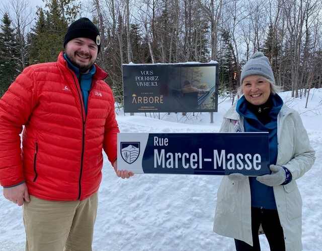 Nouveau développement à Adstock : une rue en l'honneur de l'ancien député fédéral Marcel Masse dans le Domaine Arboré