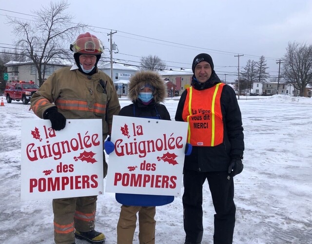 La 21e Guignolée des pompiers de Thetford Mines: Tous ensemble, soyons généreux!