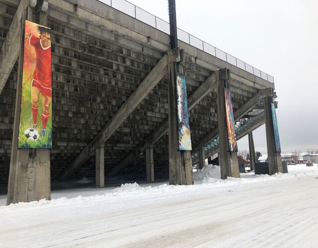 Œuvres d'art géantes au Stade Desjardins: «SPARTS», lorsque le sport et la culture se croisent