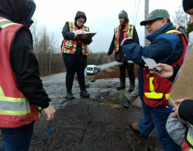 Une excursion géologique en Abitibi pour les étudiants en Technologie minérale