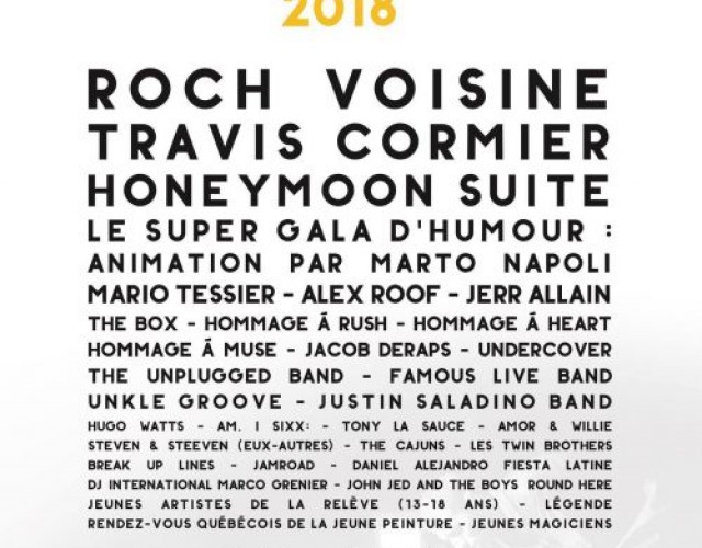 Festival Promutuel de la Relève de Thetford : LE GROUPE CANADIEN HONEYMOON SUITE POUR LA 25E ÉDITION