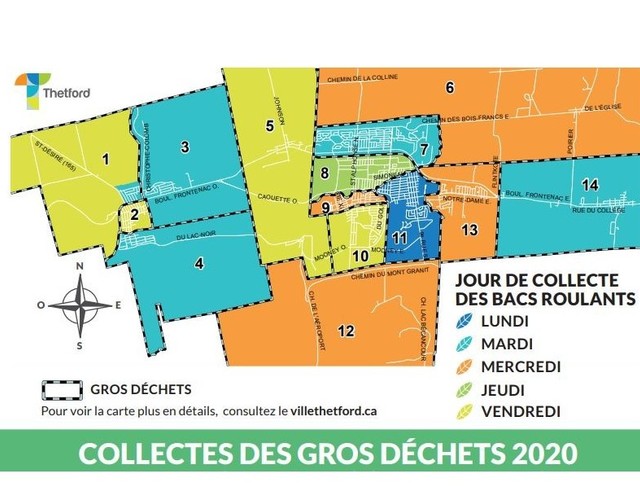 Calendrier des collectes 2020 : Deux collectes annuelles de gros déchets pour tout Thetford