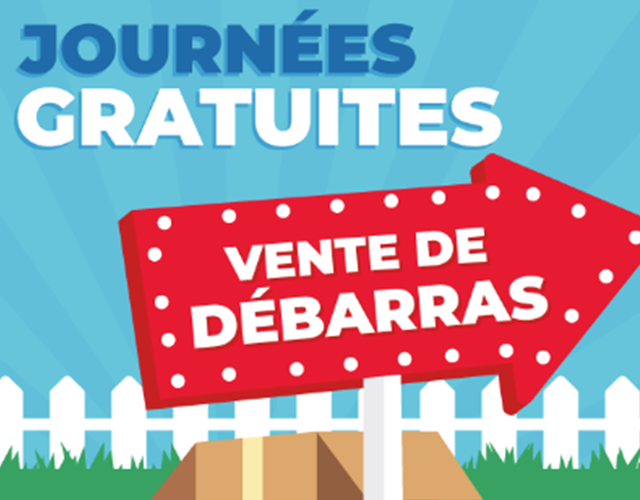 Ventes-débarras: Les journées gratuites seront de retour en septembre