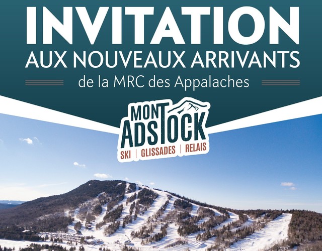 DERNIÈRE CHANCE de vous inscrire : Les nouveaux arrivants invités à découvrir le Mont Adstock