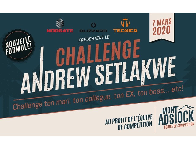 Le Challenge Andrew Setlakwe le 7 mars prochain