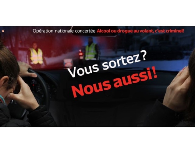 Lancement de l'opération nationale concertée Alcool ou drogue au volant, c'est criminel !