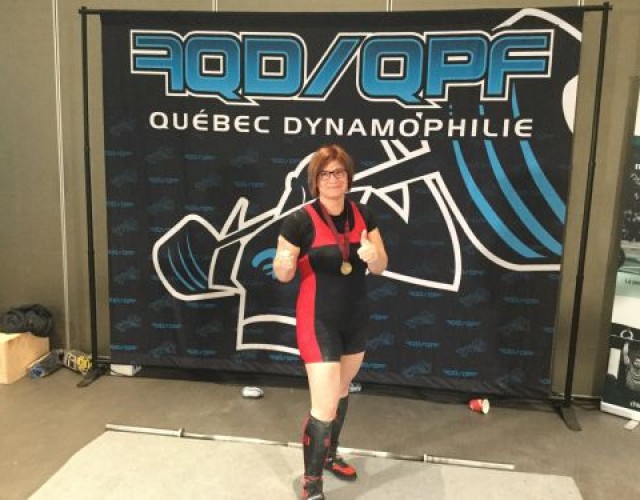 Championnat de dynamophilie : Le titre provincial à Renée Croteau-Paradis