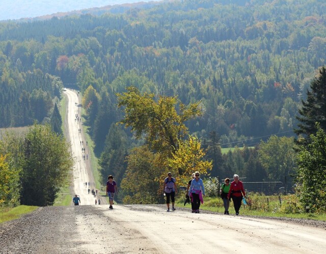 16 km pour l'édition 2020 de la Marche en groupe sur le Chemin de Saint-Jacques-Appalaches