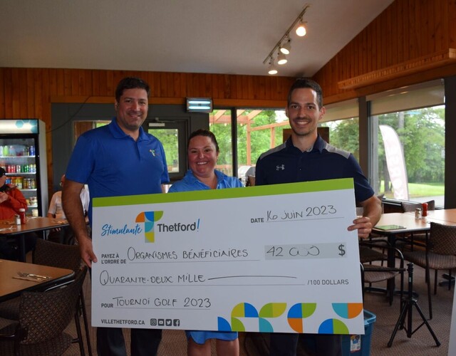 Tournoi de golf de bienfaisance de Thetford: Des nouveautés qui rendent heureux !