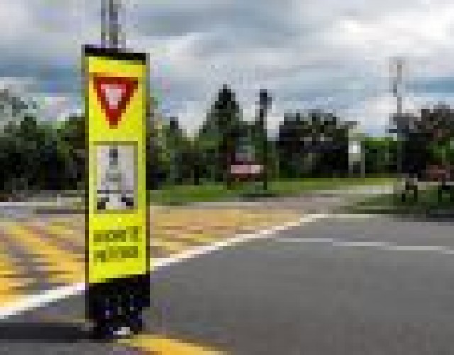 Thetford : Respect de la signalisation de la piste cyclable